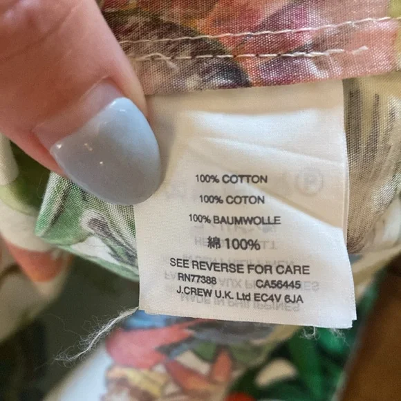 J. Crew Multicolor Tropical Dress/ Size 10/ GORGEOUS PRINT - Picture 8 of 10